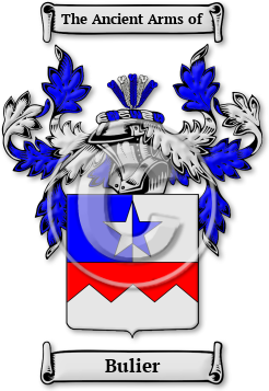 Bulier Family Crest Download (jpg) Legacy Series - 150 DPI