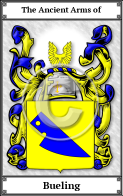 Bueling Family Crest Download (JPG) Book Plated - 300 DPI