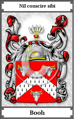 Booh Family Crest Download (JPG)  Book Plated - 150 DPI