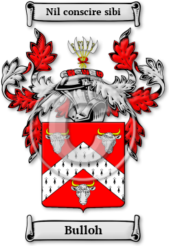 Bulloh Family Crest Download (jpg) Legacy Series - 150 DPI
