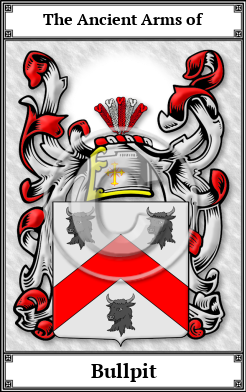 Bullpit Family Crest Download (JPG)  Book Plated - 150 DPI