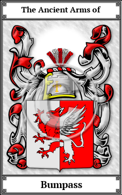 Bumpass Family Crest Download (JPG) Book Plated - 600 DPI