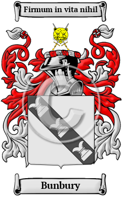 Bunbury Name Meaning, Family History, Family Crest & Coats of Arms