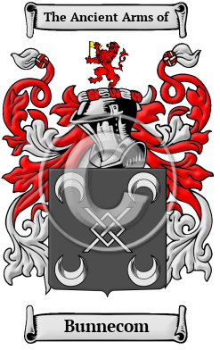 Bunnecom Family Crest/Coat of Arms