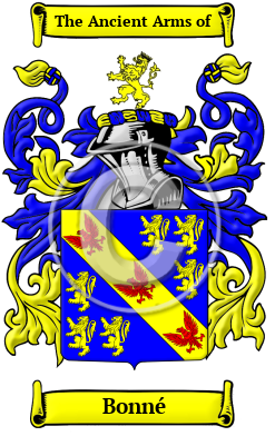 Bonné Family Crest/Coat of Arms