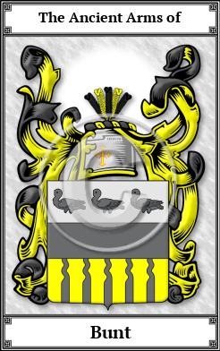 Bunt Family Crest Download (JPG) Book Plated - 600 DPI