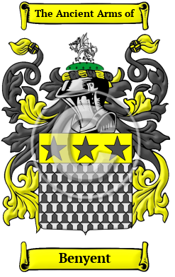 Benyent Family Crest/Coat of Arms