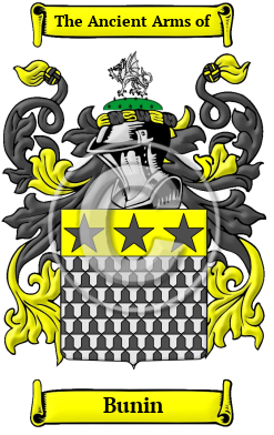 Bunin Family Crest/Coat of Arms