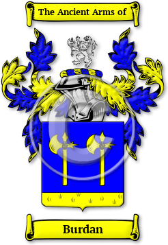 Burdan Family Crest Download (jpg) Legacy Series - 150 DPI