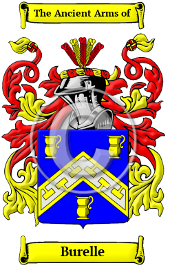 Burelle Family Crest/Coat of Arms
