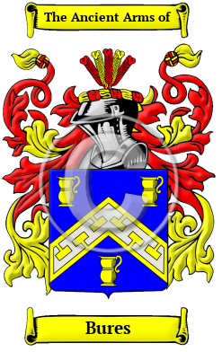 Bures Family Crest/Coat of Arms