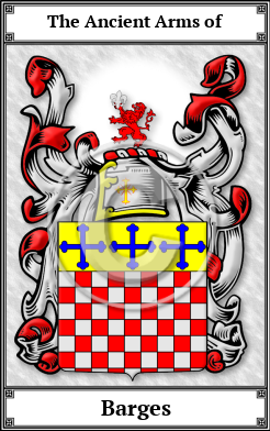 Barges Family Crest Download (JPG)  Book Plated - 150 DPI