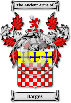 Barges Family Crest Download (jpg) Legacy Series - 150 DPI