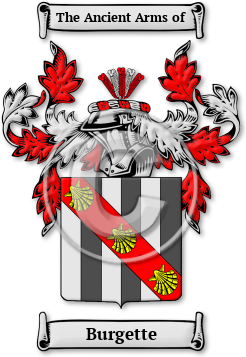 Burgette Family Crest Download (JPG) Legacy Series - 600 DPI
