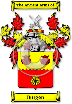 Burgen Family Crest Download (JPG) Legacy Series - 600 DPI