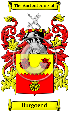 Burgoend Family Crest/Coat of Arms