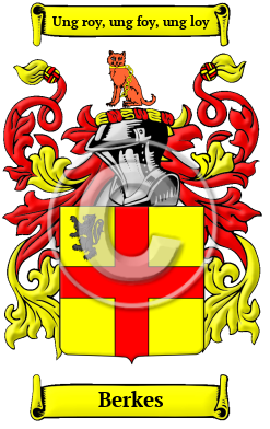 Berkes Family Crest/Coat of Arms