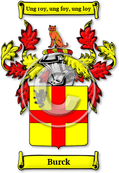 Burck Family Crest Download (jpg) Legacy Series - 150 DPI