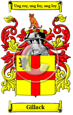 Gillack Family Crest/Coat of Arms
