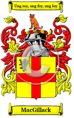 MacGillack Family Crest/Coat of Arms