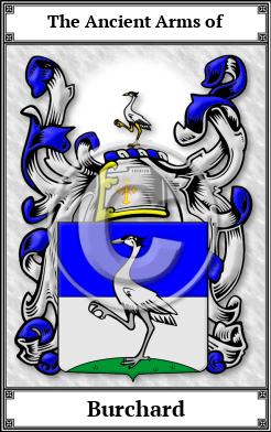 Burchard Family Crest Download (JPG)  Book Plated - 150 DPI