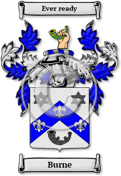 Burne Family Crest Download (JPG) Legacy Series - 600 DPI