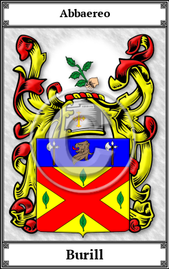 Burill Family Crest Download (JPG)  Book Plated - 150 DPI