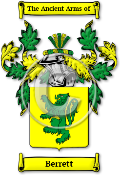 Berrett Family Crest Download (JPG) Legacy Series - 600 DPI