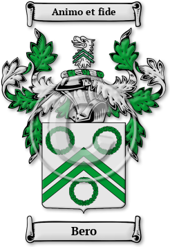 Bero Family Crest Download (jpg) Legacy Series - 150 DPI