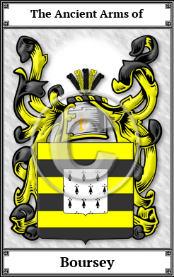 Boursey Family Crest Download (JPG) Book Plated - 600 DPI