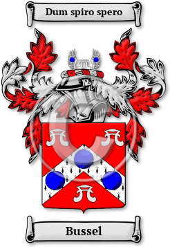 Bussel Family Crest Download (jpg) Legacy Series - 150 DPI
