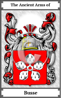 Busse Family Crest Download (JPG)  Book Plated - 150 DPI