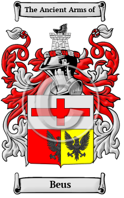 Beus Family Crest/Coat of Arms