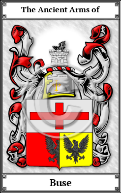 Buse Family Crest Download (JPG)  Book Plated - 150 DPI