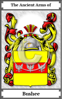 Bushee Family Crest Download (JPG)  Book Plated - 150 DPI