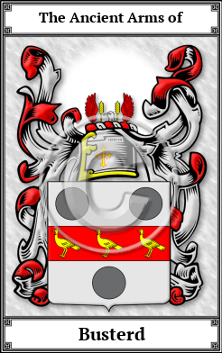 Busterd Family Crest Download (JPG) Book Plated - 600 DPI