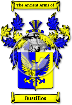 Bustillos Family Crest Download (jpg) Legacy Series - 150 DPI