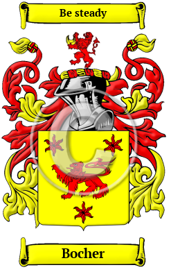 Bocher Family Crest/Coat of Arms