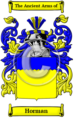 Horman Family Crest/Coat of Arms