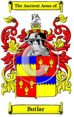 Butlar Family Crest/Coat of Arms