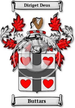 Buttars Family Crest Download (jpg) Legacy Series - 150 DPI