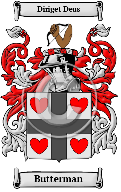 Butterman Family Crest Download (JPG) Heritage Series - 600 DPI