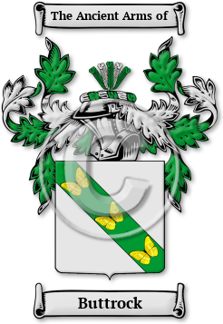Buttrock Family Crest Download (JPG) Legacy Series - 600 DPI