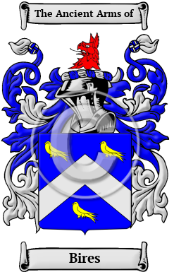 Bires Family Crest/Coat of Arms