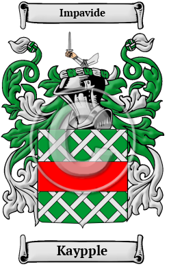 Kaypple Family Crest/Coat of Arms