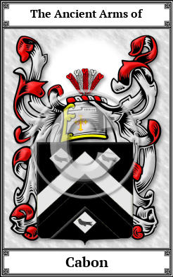Cabon Family Crest Download (JPG)  Book Plated - 150 DPI