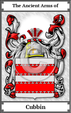 Cubbin Family Crest Download (JPG) Book Plated - 600 DPI