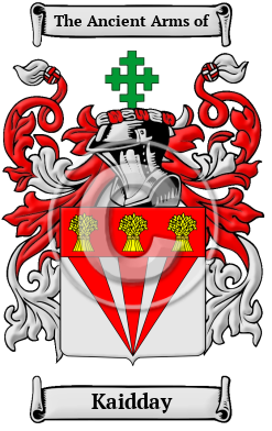 Kaidday Family Crest/Coat of Arms