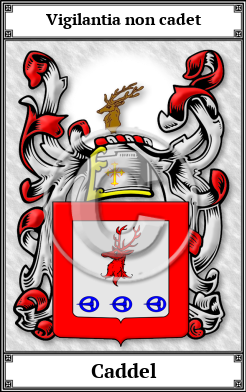 Caddel Family Crest Download (JPG) Book Plated - 600 DPI