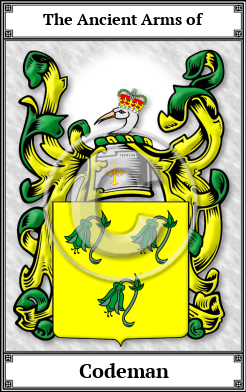 Codeman Family Crest Download (JPG)  Book Plated - 150 DPI